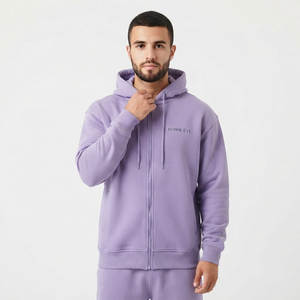 Sweat-shirt à capuche surdimensionné pour homme, personnalisable, en coton épais doublé, séchage rapide, écologique, 240g, avec cordon de serrage - Product Image 6