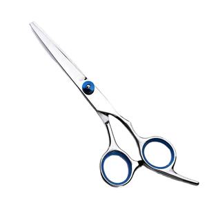 Ciseaux de coiffure professionnels pour salon de barbier, en acier inoxydable, tranchants, à lame de rasoir, pointe arrondie, multicolores, personnalisation de la marque - Product Image 3