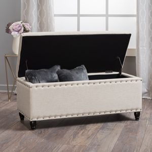 <b>Storage</b> Ottoman Stylish <b>Stool</b> with Hidden <b>Storage</b> Space for Home or Office Use - Product Image 5