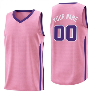 Maillot de basket-ball pour homme personnalisable, couleur unie, respirant, design par sublimation, 100% polyester, grande taille - Product Image 1