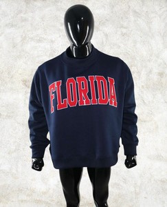 Florida Letter Custom <b>Mock</b> <b>Neck</b> Sweatshirt Men Heavyweight Fleece Pullover Cotton Blend Casual Streetwear Blank OEM Manufacturer - Product Image 5