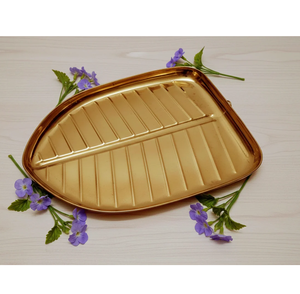 Plato y Bandeja Decorativos de Diseño de Lujo para Servir Alimentos, Diseño Personalizado en Forma de Hoja con Producto de la Más Alta Calidad - Product Image 4