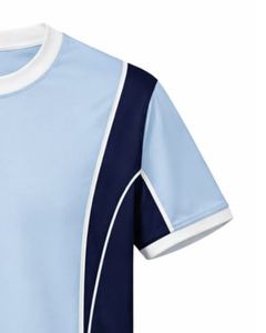 Ensemble de vêtements de sport pour hommes, t-shirt et short bleu marine clair, respirant, séchage rapide, tenue de sport, course à pied, entraînement, vêtements de sport - Product Image 6