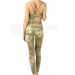 Ensemble fitness et yoga grande taille de qualité supérieure pour femmes nouveau design solide soutien-gorge leggings taille logo fabriqué au Pakistan pour vêtements de sport - Product Image 2