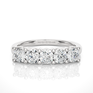 Bague en diamant naturel haut de gamme de 0,52 carat avec 7 pierres de diamant taille ronde pour les acheteurs en gros - Product Image 3