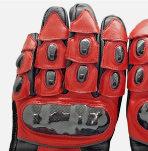 Factory Price Motorbike Gloves Protection <b>Full</b> Finger Leather Motorcycle Gloves Carbon Fiber Waterproof Non <b>Slip</b> Cycling Gloves - Product Image 5