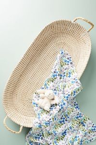 Essential handmade rattan <b>changing</b> <b>basket</b> paired with a durable rattan <b>changing</b> kid tabletop base for eco friendly rooms - Product Image 4