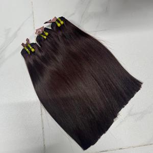 Cheveux vierges vietnamiens bruns chocolat, lisses comme des baguettes, de luxe, cheveux humains super double drawn, livraison rapide depuis l'usine, super double drawn - Product Image 4