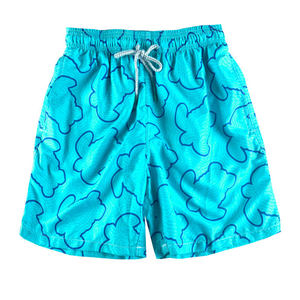 Solid Sublimation Mesh 100% Polyester Breathable <b>Men's</b> <b>Shorts</b> with Rhinestone Drawstring Closure Front Logo Customizable - Product Image 1