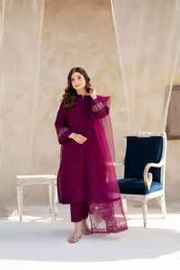 Salwar Kameez Indio de Lino de Invierno, Diseño de Alta Costura, Transpirable, Personalizable, Listo para Usar, Precio al por Mayor - Product Image 4