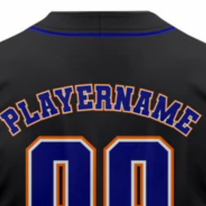 Camiseta de Béisbol Negra de Manga Corta con Botones, Uniforme de Equipo Personalizado, Ligera, Transpirable, Deportiva - Product Image 6