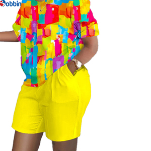 Ensembles deux pièces personnalisés pour femmes : T-shirt et short imprimés, nouvelle collection été, tenues décontractées et survêtements - Product Image 5