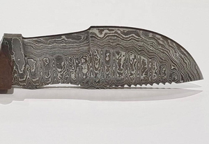 Juego de Cuchillos de Acero de Damasco Personalizables con Hoja Fija, Mango de Madera, Agarre Cómodo, Diseño de Logotipo Personalizado, para Cocina - Product Image 6