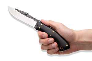 Couteau de chasse industriel en acier à haute teneur en carbone, vente en gros OEM, couteau de survie à lame fixe pour le camping et la chasse en extérieur avec manche en Micarta - Product Image 5