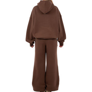 Ensemble de survêtement sportif pour femme, nouvelle collection, en molleton épais 420 GSM, personnalisé, confortable, deux pièces, vente chaude - Product Image 4