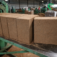 Cocopeat de Qualité Constante, Bloc de 5 kg, Haute Expansion, Sans Impuretés, Forte Rétention d'Eau, Écologique, Biodégradable pour une Fiabilité Optimale