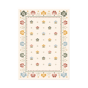 Alfombra de Lana Hecha a Mano Rang Phool, Alfombra de Lana de Diseño, Alfombra Moderna con Patrón Floral, Fabricante de Alfombras de Primera Calidad - Product Image 1