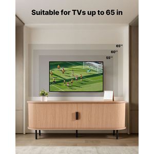 Mobile TV Boho da 58 pollici con capacità di carico di 350 libbre e ripiani regolabili - Product Image 2