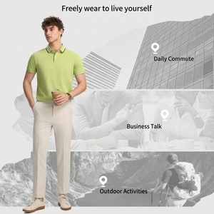 Chemises polo d'affaires de qualité exceptionnelle personnalisées pour hommes, avec couleur unie, chemise polo piqué personnalisée, manches courtes, polo de golf pour hommes - Product Image 6