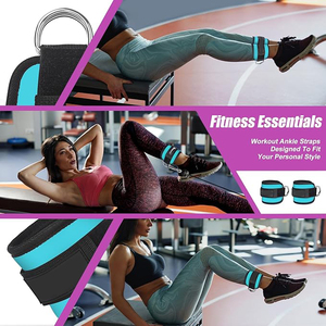 Sangles de cheville en néoprène souples pour machine à câble, accessoire de sécurité pour entraînement fitness, unisexe - Product Image 3