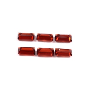 Gema suelta de granate rojo natural de 3x6 mm, corte baguette, facetada, calibrada, calidad AAA++, certificada por terceros, para la fabricación de joyas - Product Image 2