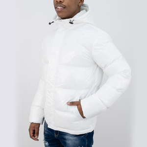 Custom Eco-Friendly Breathable Windproof Zipper Plus Size Power Dry Puffer Jacket <b>Thick</b> Polyester Fiber <b>Winter</b> <b>Coat</b> for Men - Product Image 3