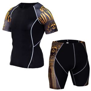 เสื้อคอมเพรสชั่นแขนยาวสำหรับกีฬา BJJ ผ้าสแปนเด็กซ์พิมพ์ลายแบบซับลิเมชั่น แห้งเร็ว ระบายอากาศได้ดี เหมาะสำหรับวิ่งและออกกำลังกาย 男女兼用 - Product Image 4