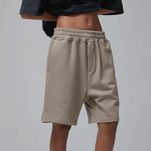 Shorts de sport décontractés pour hommes, 100 % coton, couleur unie, séchage rapide, écologiques, respirants, pour la plage et la gym, vente en gros, haute qualité - Product Image 2