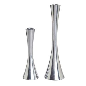 Juego de Portavelas Plateados Vintage, Candelabros de Metal Ornamentados, Centro de Mesa Decorativo Clásico para el Hogar - Product Image 2