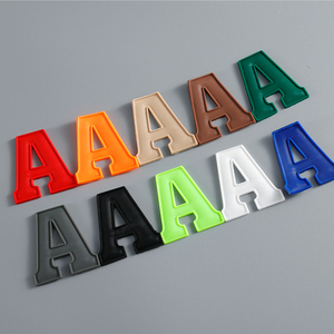 Parche de Goma 3D Personalizado con Letras del Alfabeto, PVC Suave, Impermeable, Duradero, con Relieve, para Coser, con Gancho y Bucle, para Ropa, Sombreros y Mochilas - Product Image 4