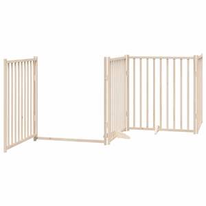 Juego de 4 puertas plegables medianas de madera natural maciza de abeto para mascotas, puerta y corral para perros de madera maciza de abeto - Product Image 4