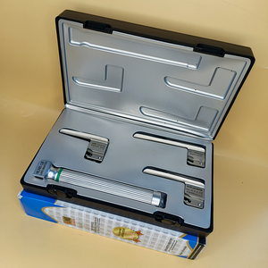 Laryngoscope Miller à fibre optique 3 lames 00-0-1, ensemble avec poignée enfant, qualité supérieure, réutilisable, en acier inoxydable, manuel, chirurgical ORL - Product Image 3