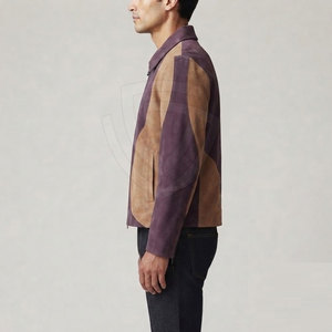 Stylish <b>Suede</b> Leather <b>Jacket</b> With Stand Collar Premium Construction Soft Texture Look For Brands And Retail Collections - Product Image 6