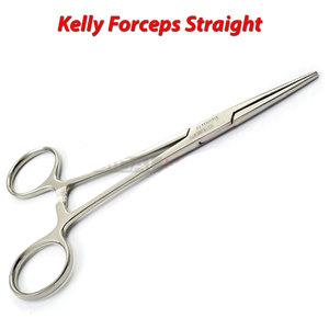 Kelly Forceps Straight 5.5 Inch Stainless Steel German Reusable Dental General Surgery Medic Instruments Hemostatic Clamps - Product Image 1