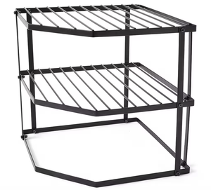 OEM/ODM Vietnam 3 Tier Kitchen Corner Shelf <b>Rack</b> Metal Frame Spice Cup <b>Dish</b> Storage Organizer for Countertop Home Use - Product Image 1