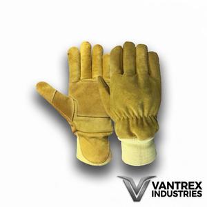 Best Quality Fire Fighter <b>Gloves</b> Cow Split Leather With <b>Moisture</b> Barer Fire Fighter <b>Gloves</b> for Fireman - Product Image 6