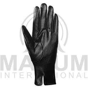 Gants d'hiver pour hommes en cuir noir et peau de mouton, compatibles avec les écrans tactiles - Product Image 4
