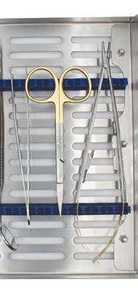 Juego de 10 elevadores periostales de acero inoxidable en estuche, elevadores dentales para implantes de Dentavex - Product Image 2