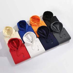 Sweat à capuche pour homme de haute qualité 100% coton, style hip hop, streetwear, avec cordon de serrage, impression en relief, logo personnalisé, sweat à capuche pour homme - Product Image 4