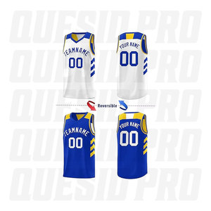 Maillots de basket-ball personnalisés en gros, vêtements de sport, maillots de basket-ball de haute qualité, maillots de basket-ball réversibles - Product Image 2