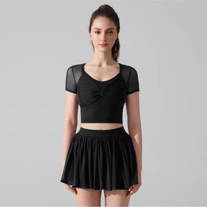 Jupe plissée personnalisée pour femme, taille haute, 2 en 1, sportive, pour la course à pied, le tennis, le paddle, le golf, le pickleball, avec poche - Product Image 2