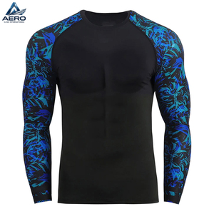 Camiseta de compresión personalizada para entrenamiento de MMA con diseño sublimado, ropa deportiva de secado rápido para adultos, camiseta de compresión para hombres. - Product Image 1