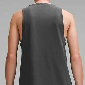 Débardeur sans manches noir en tricot pour homme Hawk Eye Sports, col rond, décontracté, respirant, couleur unie, polyester, pour entraînement, gym, fitness - Product Image 2