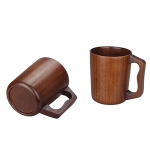 Tasse à café et à thé en bois de style nordique faite à la main avec poignée - Cadeau écologique pour mariage, anniversaire ou autres occasions - Product Image 3