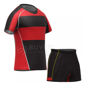 Tenue de rugby en polyester légère, respirante, à séchage rapide, durable, ensemble d'entraînement pour sports d'équipe, pour hommes adultes, personnalisable - Product Image 2