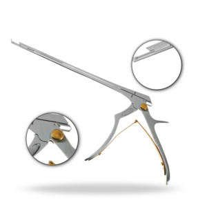 Rongeur Kerrison à éjecteur 8 pouces 200 mm, instrument chirurgical neurochirurgical pour la colonne vertébrale, pour la coupe osseuse et la laminectomie - Product Image 1