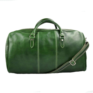 Vintage Leather Travel Bag Large Weekender Overnight <b>Luggage</b> Carryall with Spacious Interior Multiple Pockets & Adjustable <b>Strap</b> - Product Image 6