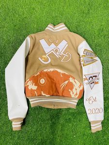 Top Trending Wool Body Leather Sleeves Varsity Jacket Custom Embroidery Logo Screen Print Varsity Jacket for Men - Product Image 6