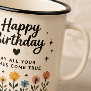 Special Birthday Gift <b>Iron</b> Enamelware Cup Floral Design Light Metal Drinkware Trade Supply Distribution Network Hub Source - Product Image 4