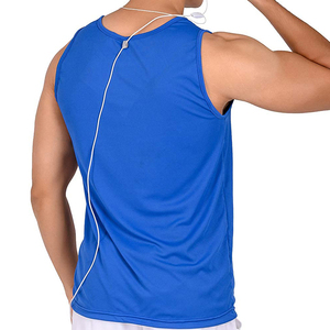 Chaleco Deportivo Personalizado con Logotipo Bordado, Camiseta sin Mangas para Hombre, 100% Poliéster, Secado Rápido y Transpirable - Product Image 4